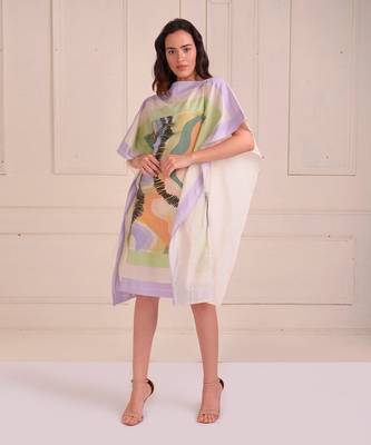 Ivory Print Organic Cotton Dress 1