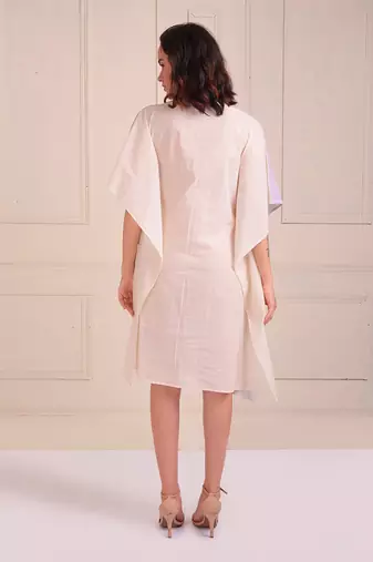 Ivory Print Organic Cotton Dress