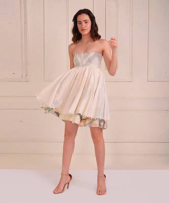 Ivory Print Organic Cotton Dress 3