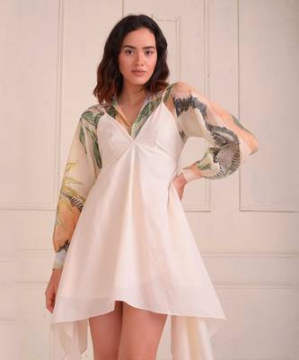 Ivory Print Organic Cotton Dress 3
