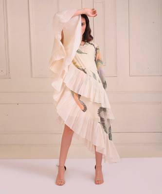 Ivory Print Organic Cotton Dress 2