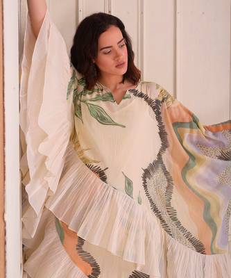 Ivory Print Organic Cotton Dress 3