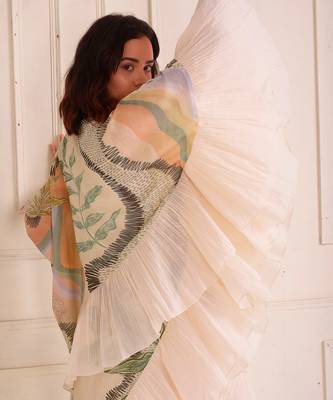 Ivory Print Organic Cotton Dress 5