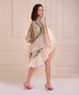 Ivory Print Organic Cotton Dress 6
