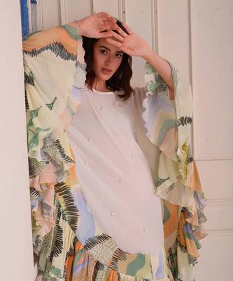 Ivory Print Organic Cotton Dress 2