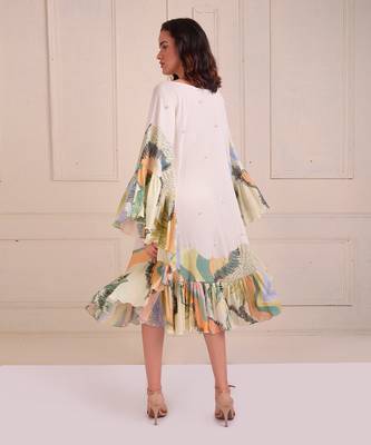 Ivory Print Organic Cotton Dress 4