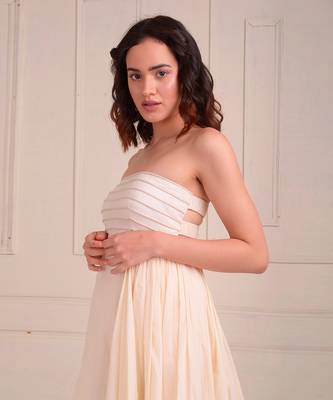 Ivory Print Organic Cotton Dress 5
