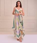 Ivory Print Organic Cotton Dress