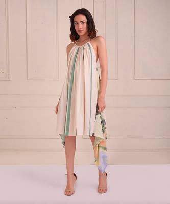 Ivory Print Organic Cotton Dress 1
