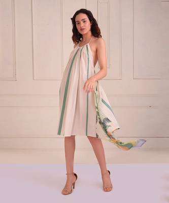 Ivory Print Organic Cotton Dress 2