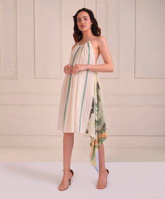 Ivory Print Organic Cotton Dress 3
