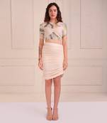 Ivory Print Organic Cotton Skirt Set