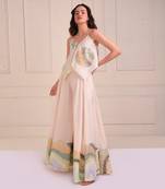 Ivory Print Organic Cotton Sharara Set