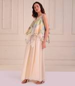 Ivory Print Organic Cotton Sharara Set