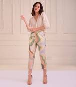 Ivory Print Organic Cotton Top With Pants