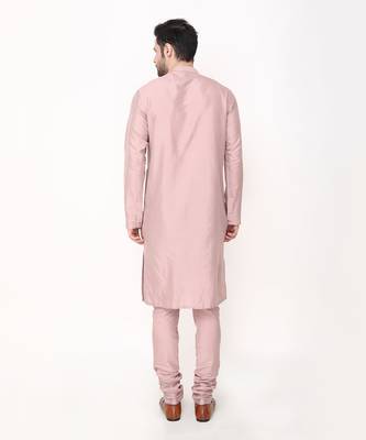 Pink Brocade Bundi Jacket Set 4