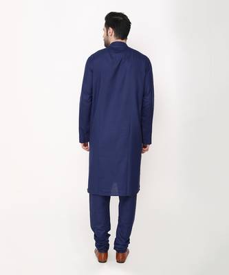 Blue Angrakkha Bundi Jacket Set 4
