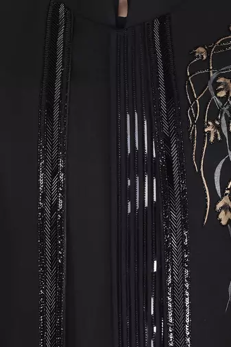 Black Indo Western Kurta Set