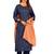 Seamore Cotton Blend Blue Printed For Women Stitched Kurta Set