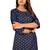 Seamore Cotton Blend Blue Printed For Women Stitched Kurta Set