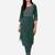 Seamore Cotton Blend Green Embroidery For Women Stitched Kurta Set