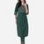 Seamore Cotton Blend Green Embroidery For Women Stitched Kurta Set