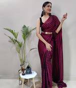 Champagne plain art silk sarees saree WITH UN-STITCHED BLOUSE