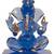 Blessing Spiritual Blue Ganesha Gold Polished Showpiece
