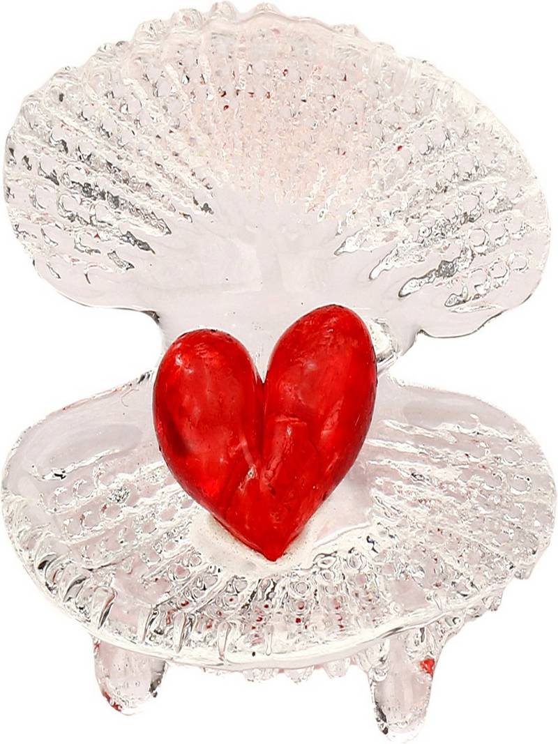 Valentine heart In Loving & Caring Sea Shell Gifting Showpiece, Red ...