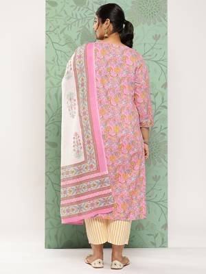 Pink embroidered cotton ethnic-kurtis 3
