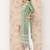 Green printed viscose rayon ethnic-kurtis