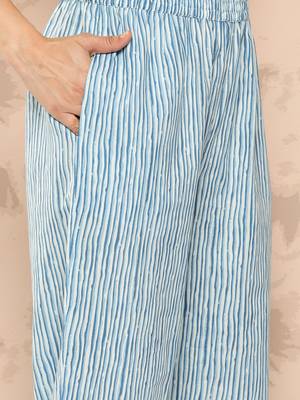 Blue printed cotton ethnic-kurtis 5