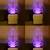 Acrylic 3D Illusion Attractive Flower Pot LED Plug & Play Wall Lamp, Pack Of 4