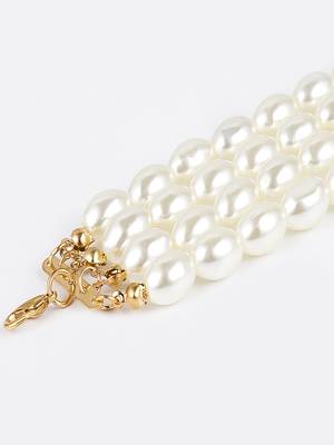 AQUASTREET White Gold Plated Choker Necklace 5