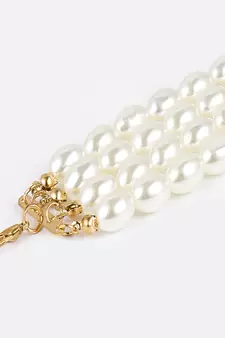 AQUASTREET White Gold Plated Choker Necklace