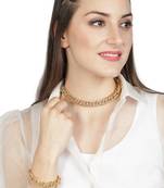 AQUASTREET Gold Plated Chain Link Jewellery Set