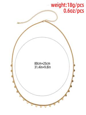 AQUASTREET Gold Plated Alloy Waist Chain 3