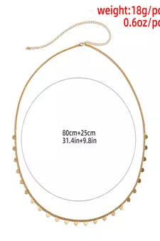 AQUASTREET Gold Plated Alloy Waist Chain