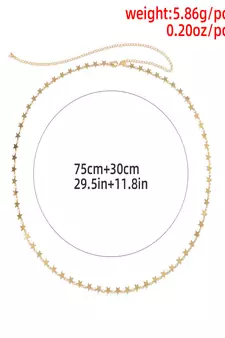 AQUASTREET Gold Plated Waist Chain