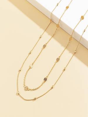 AQUASTREET Gold Toned Dual Strand Golden Alloy Waist Chain for Women 4