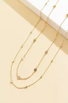AQUASTREET Gold Toned Dual Strand Golden Alloy Waist Chain for Women