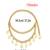 AQUASTREET Multi layered Golden Coin drops Alloy Waist Chain/ Belt