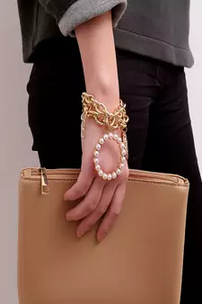 AQUASTREET Women 2 Gold Plated Charm Bracelets
