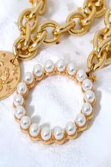 AQUASTREET Women 2 Gold Plated Charm Bracelets