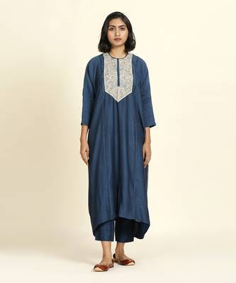 Navy Blue Kurta Set 1