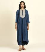 Navy Blue Kurta Set