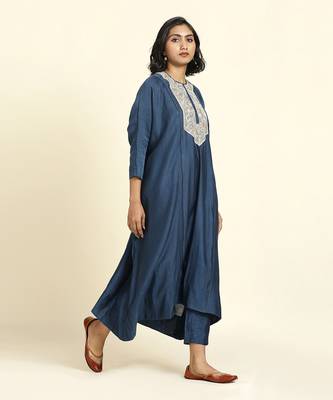 Navy Blue Kurta Set 2