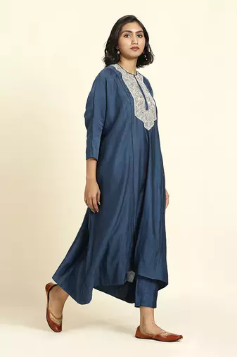 Navy Blue Kurta Set