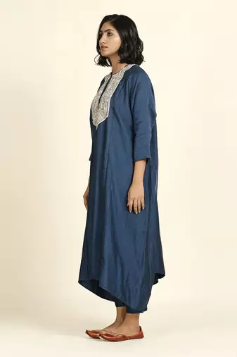 Navy Blue Kurta Set