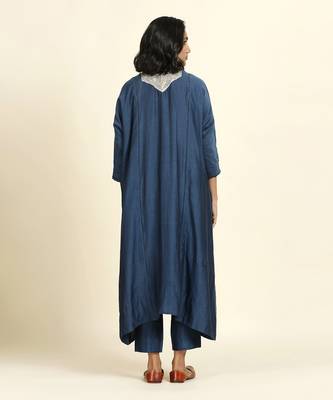 Navy Blue Kurta Set 4